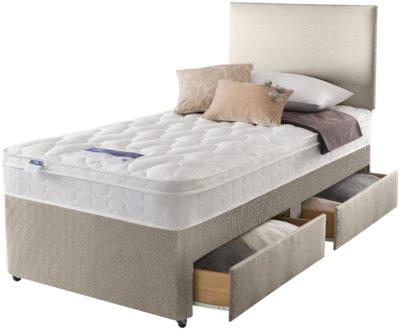 Silentnight - Auckland Natural Single 2 Drawer - Divan Bed